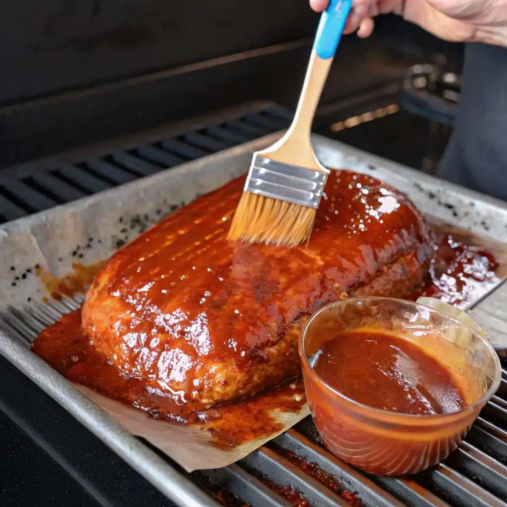 brush on your glaze mixture smoked meatloaf recipe