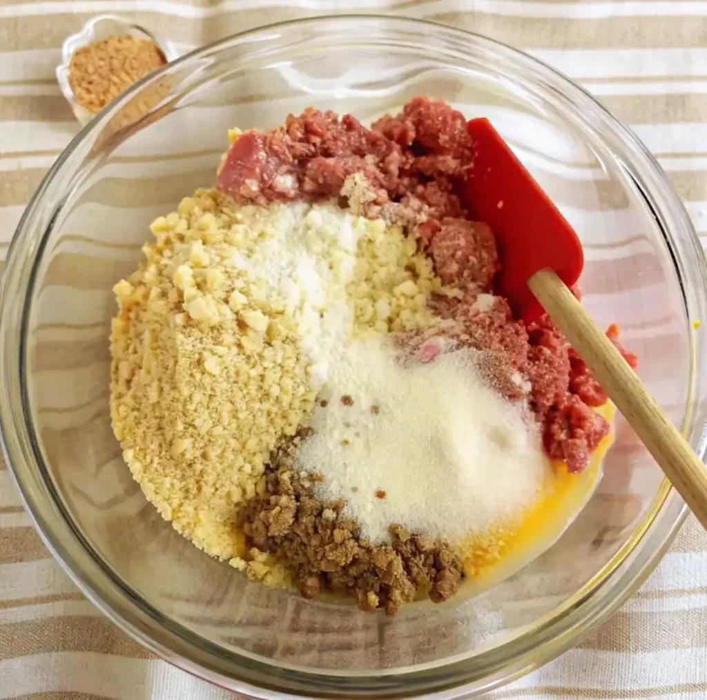 mix ingredient for Smoked Meatloaf Recipe