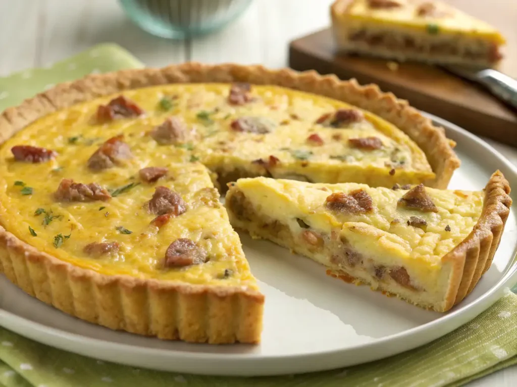 Sausage quiche recipe