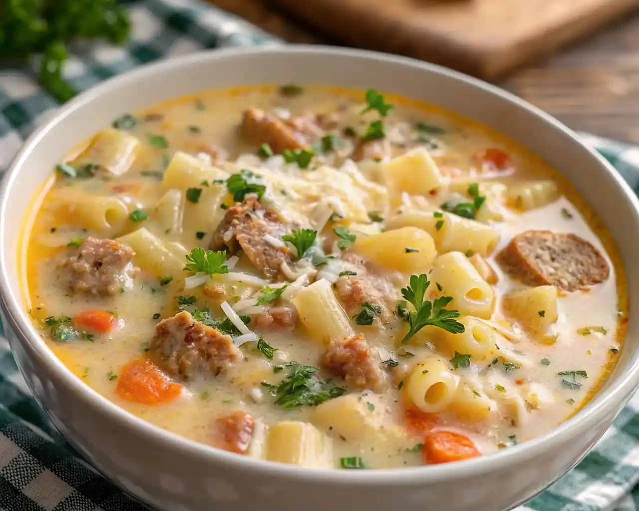 Great image! That’s a perfect visual for your Creamy Parmesan Italian Sausage Soup post — it looks rich, hearty, and delicious.