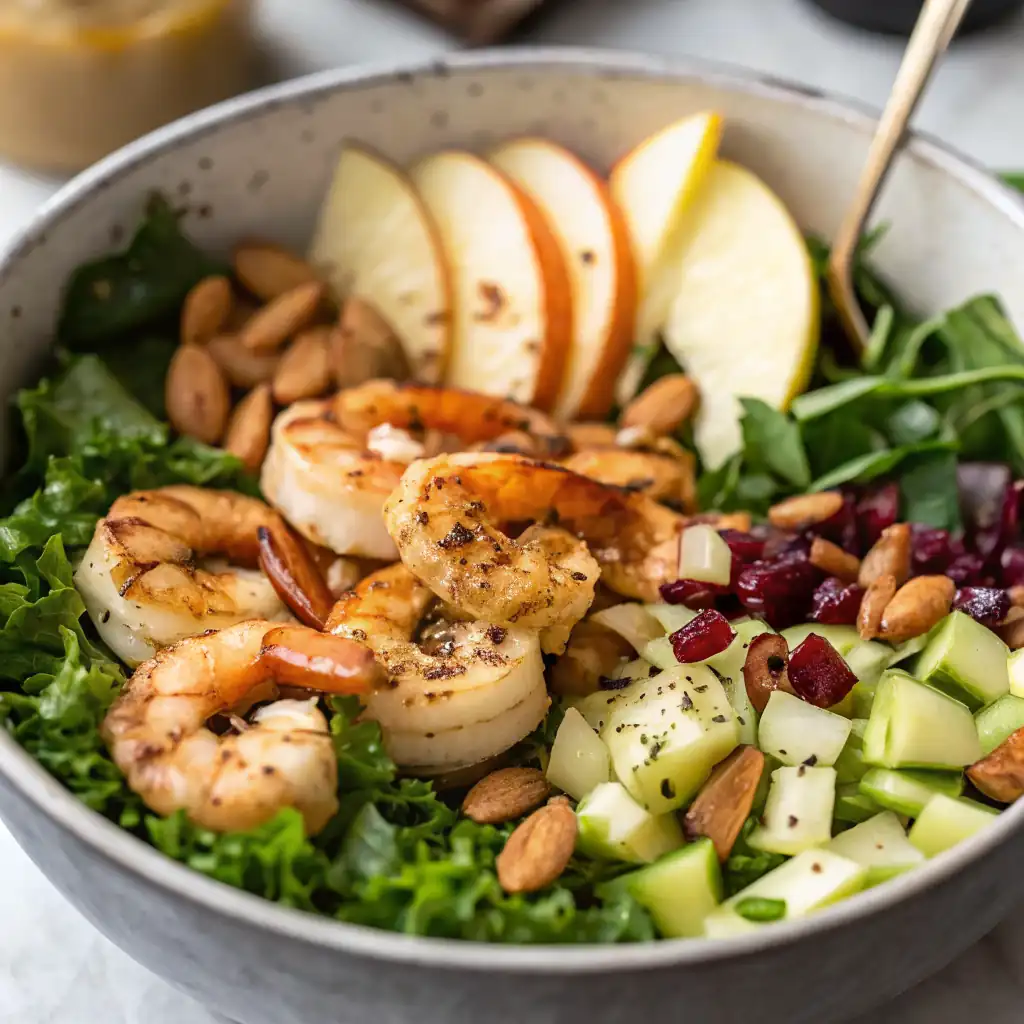 Apple Almond Shrimp Salad